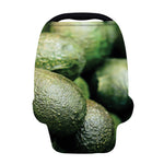 Green Avocado Print Baby Seat Cover