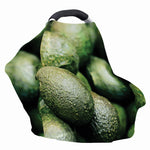 Green Avocado Print Baby Seat Cover