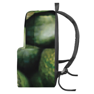 Green Avocado Print Backpack