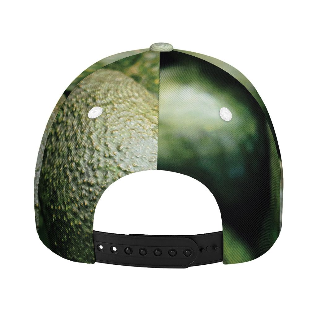 Green Avocado Print Baseball Cap