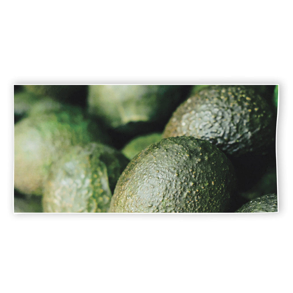 Green Avocado Print Beach Towel