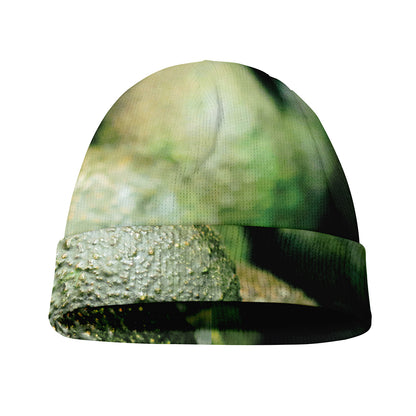 Green Avocado Print Beanie