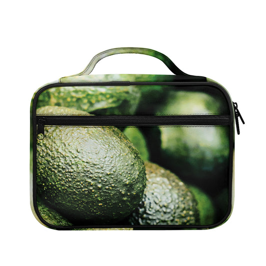 Green Avocado Print Briefcase Bible Bag