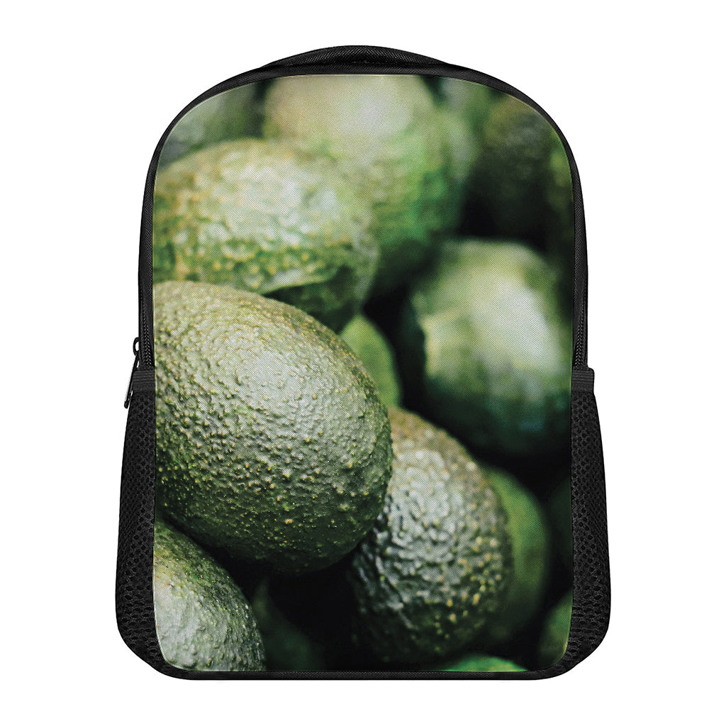 Green Avocado Print Casual Backpack