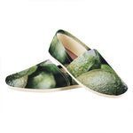 Green Avocado Print Casual Shoes