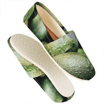 Green Avocado Print Casual Shoes