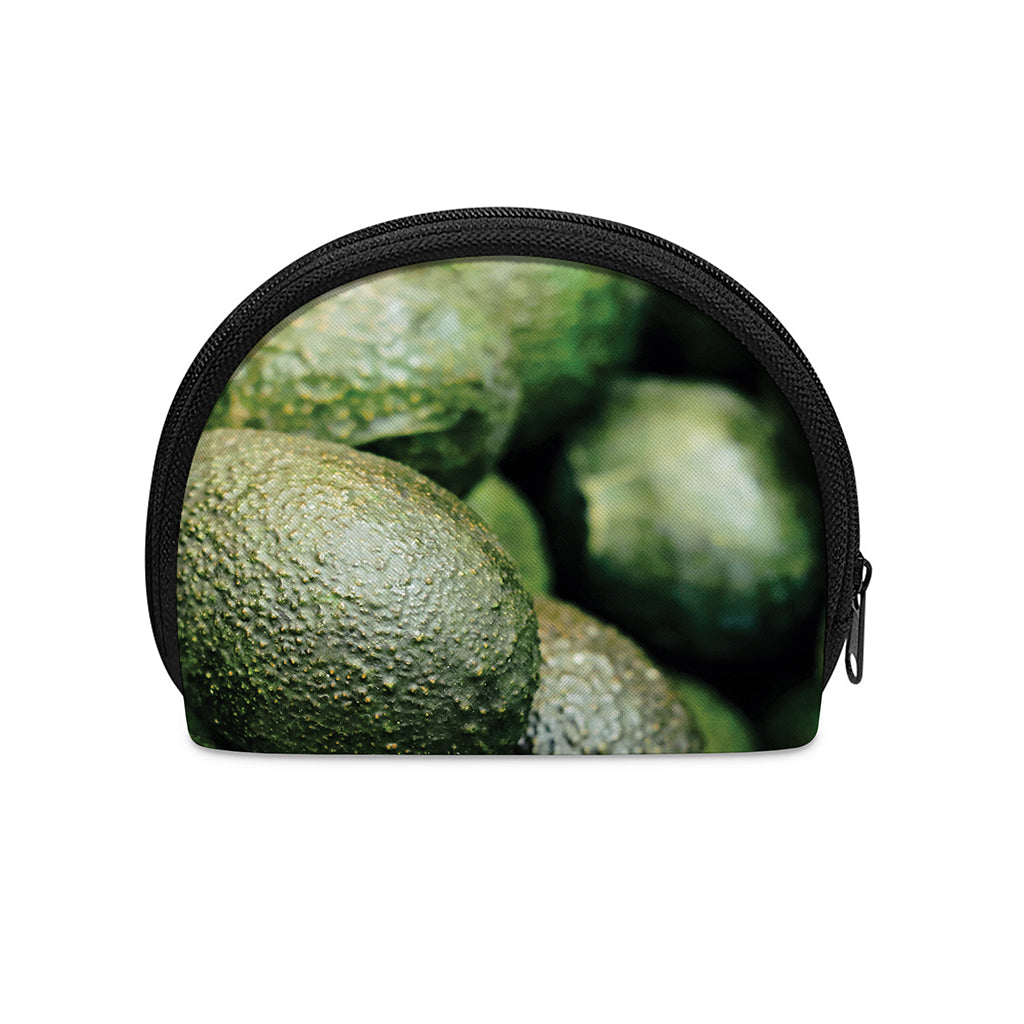 Green Avocado Print Coin Purse