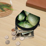 Green Avocado Print Coin Purse