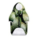 Green Avocado Print Dog Zip Up Hoodie