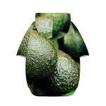 Green Avocado Print Dog Zip Up Hoodie