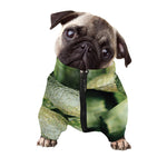 Green Avocado Print Dog Zip Up Jacket