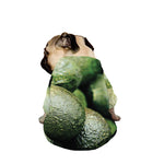 Green Avocado Print Dog Zip Up Jacket