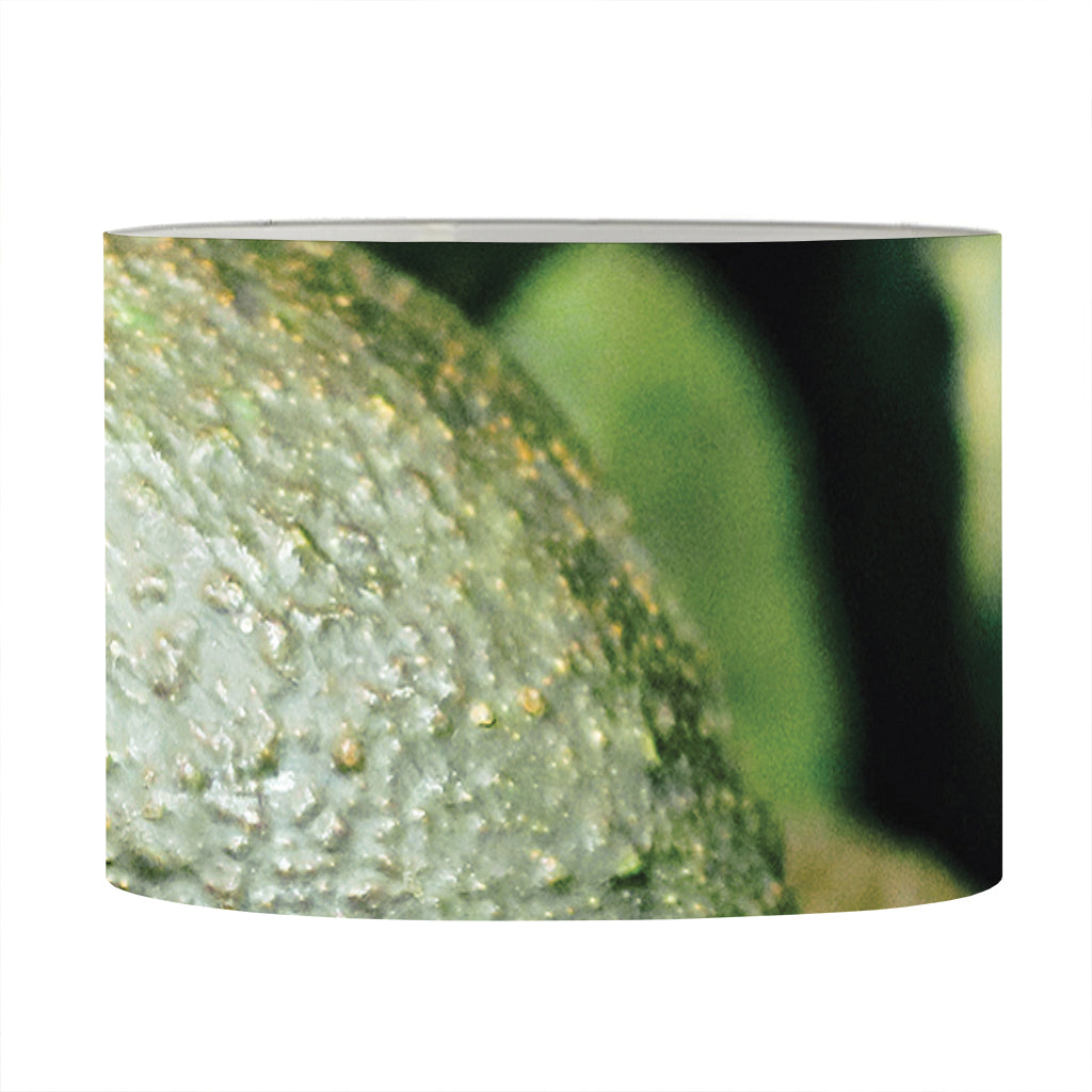 Green Avocado Print Drum Lamp Shade