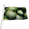 Green Avocado Print Flag