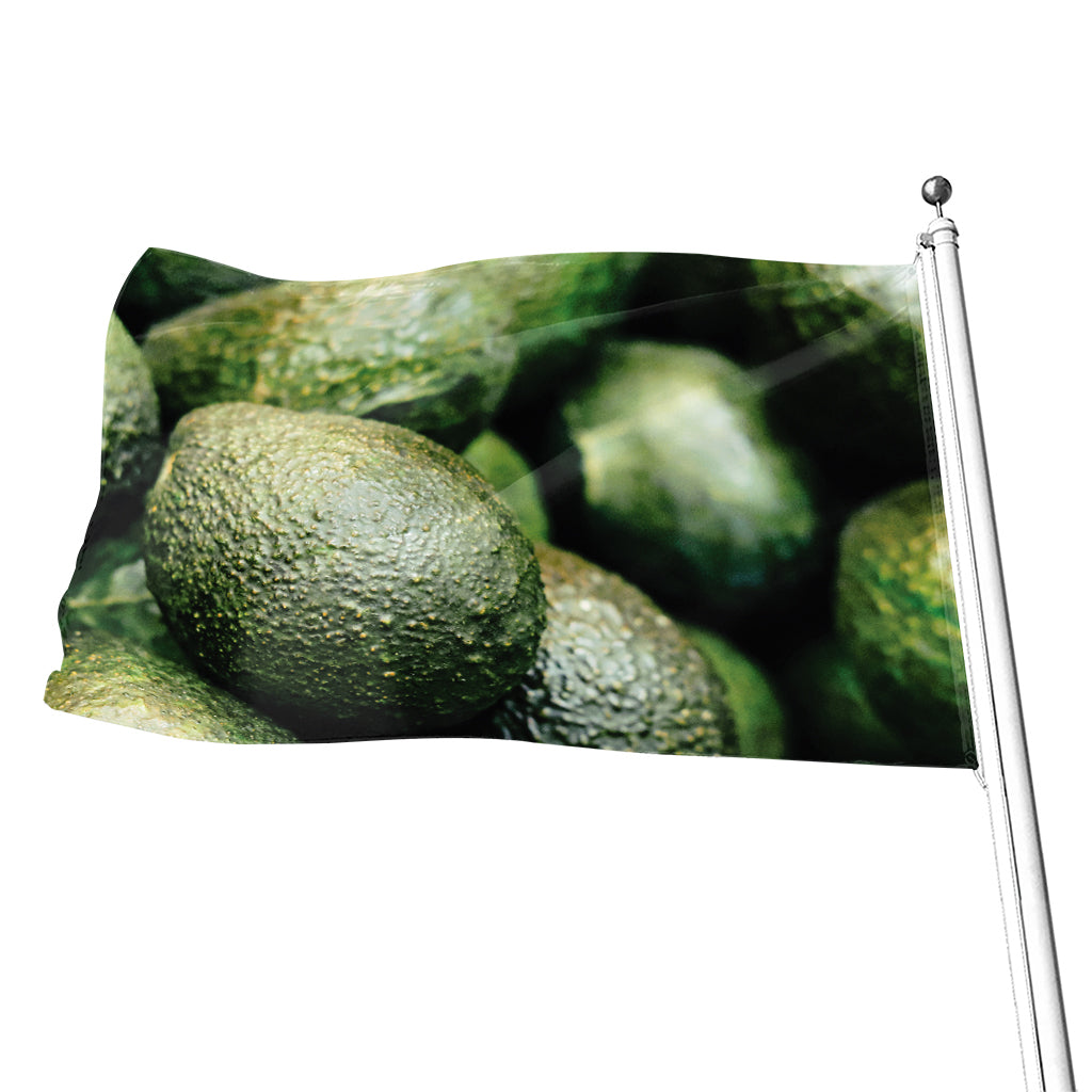 Green Avocado Print Flag