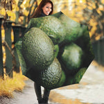 Green Avocado Print Foldable Umbrella