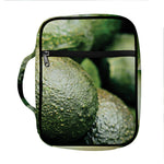 Green Avocado Print Front Pocket Bible Bag