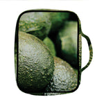 Green Avocado Print Front Pocket Bible Bag