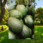 Green Avocado Print Garden Flag