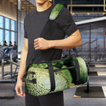 Green Avocado Print Gym Bag
