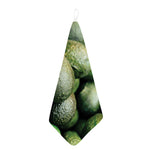 Green Avocado Print Hand Towel