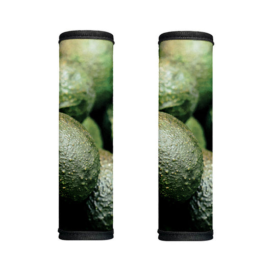 Green Avocado Print Handle Covers