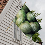 Green Avocado Print House Flag