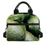 Green Avocado Print Insulated Lunch Bag