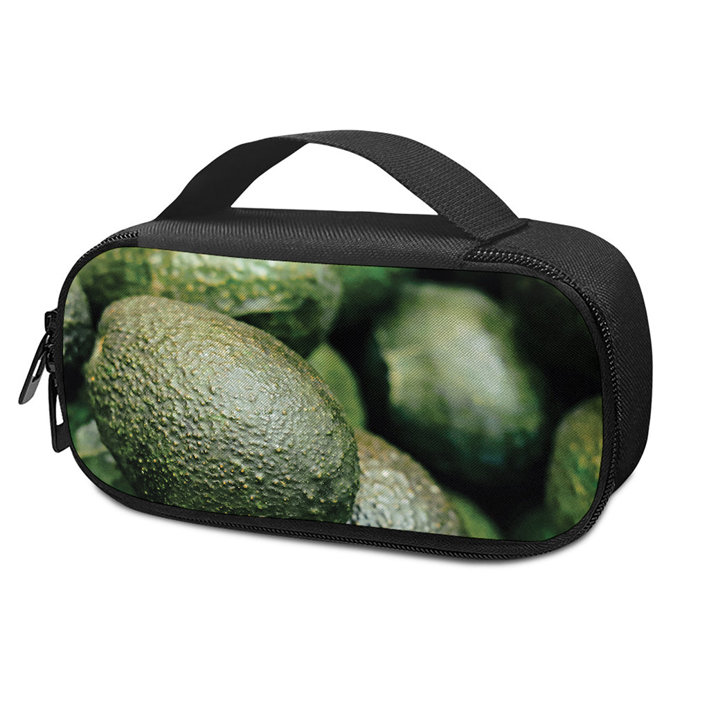 Green Avocado Print Insulin Cooler Travel Case
