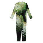 Green Avocado Print Jumpsuit