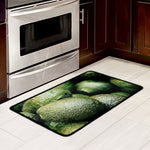 Green Avocado Print Kitchen Mat