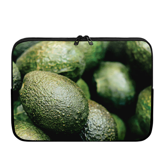 Green Avocado Print Laptop Sleeve