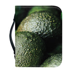 Green Avocado Print Leather Bible Cover