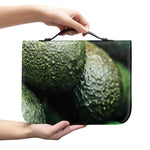 Green Avocado Print Leather Bible Cover