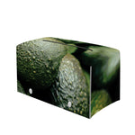 Green Avocado Print Leather Tissue Box Cover