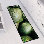 Green Avocado Print Long Kitchen Mat