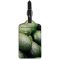 Green Avocado Print Luggage Tag