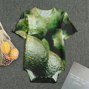 Green Avocado Print Men's Bodysuit