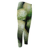 Green Avocado Print Men's Compression Pants