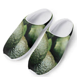 Green Avocado Print Mesh Casual Shoes