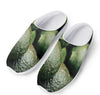 Green Avocado Print Mesh Casual Shoes