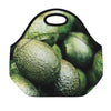 Green Avocado Print Neoprene Lunch Bag