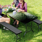 Green Avocado Print Picnic Table Cover