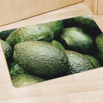 Green Avocado Print Polyester Doormat