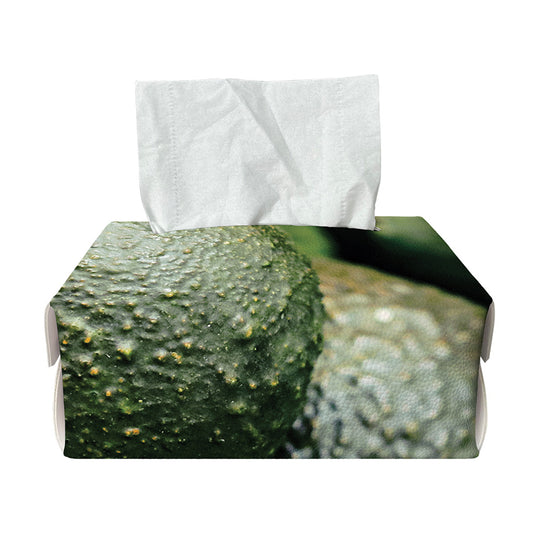 Green Avocado Print Rectangle Tissue Box Cover