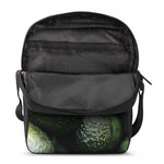 Green Avocado Print Rectangular Crossbody Bag