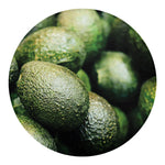 Green Avocado Print Round Blanket