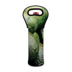 Green Avocado Print Single Neoprene Wine Tote