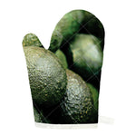 Green Avocado Print Single Oven Mitt