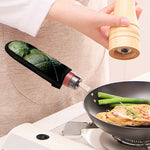 Green Avocado Print Skillet Handle Cover